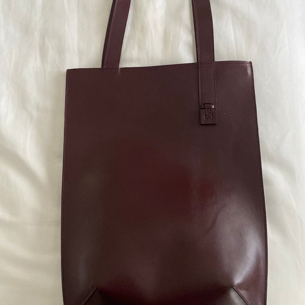 Beautiful Handcrafted Burgundy Leather Bag